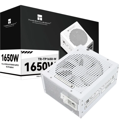 Блок питания 1650W/ Power Supply Thermalright, 1650W 80+ Platinum (ATX, 3.0, PCIe 5.0, Full modular, 1x24(20+4)pin 600mm, 4xCPU 8(4+4)pin, 9xPCIe*2 8(6+2)pin, 2x12VHPWR PCIe 5.0 12+4pin 650mm, 14xSATA, 5xMOLEX4pin, Active, 140x140mm, 170x150x86mm, OPP, OV фото 1