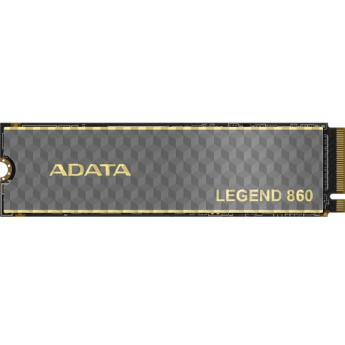 Твердотельный накопитель/ ADATA SSD LEGEND 860, 1000GB, M.2(22x80mm), NVMe 1.4, PCIe Gen 4x4, 3D NAND, R/W 6000/4000MB/s, IOPs н.д./н.д., TBW 320, DWPD 0.2 (5 лет) фото 1