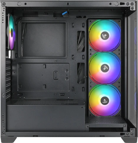 Корпус Azza Neptune черный ATX 5x120mm 2x140mm 2xUSB2.0 1xUSB3.0 audio bott PSU [NEPTUNE CSAZ-491] фото 6