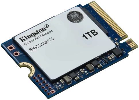Твердотельный накопитель/ Kingston SSD NV3, 1000GB, M.2(22x30mm), NVMe, PCIe 4.0 x4, 3D TLC, R/W 6000/4000MB/s, TBW 320, DWPD 0.2 (60 мес) фото 2