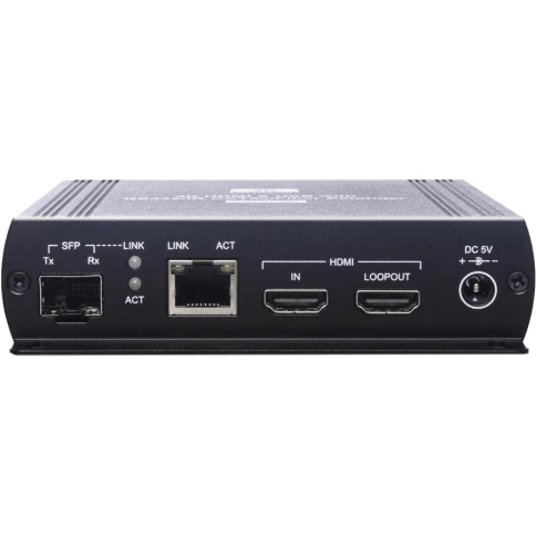 Комплект/ SC&T HKM01-4K HDMI KVM удлинитель (комплект приёмник + передатчик) по Ethernet до 140м (CAT5e), до 150м (CAT6) для передачи HDMI(1.4, до 4K(30Гц), USB, аудио, RS232 и сигнал ИК управления. фото 1