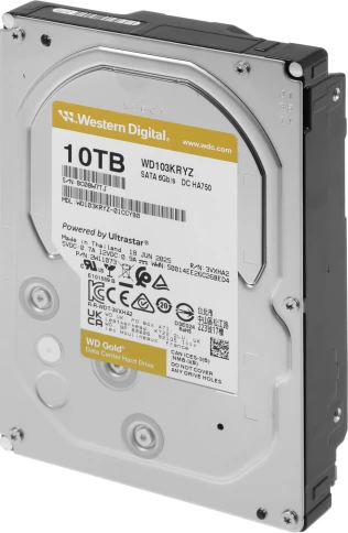 Жесткий диск Western Digital Gold WD103KRYZ 10ТБ 3,5" 7200RPM 512MB (SATA III) фото 2