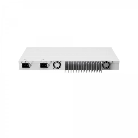Маршрутизатор/ CCR2004-1G-12S+2XS Cloud Core Router with Annapurna Alpine AL32400 Cortex A57 CPU (4-cores, 1.7GHz per core), 4GB RAM, 1x Gigabit RJ45 port, 12x 10G SFP+ cages, 2 x 25G SFP28 cages, RouterOS L6, 1U rackmount case, Dual PSU фото 1