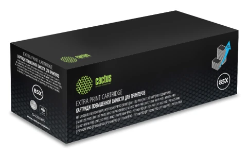 -/ Картридж лазерный Cactus CS-CE285X-MPS CE285X черный (3000стр.) для HP LJ M1130 MFP/ M1132MFP Pro/P1102s Pro/ P1103 Pro фото 2