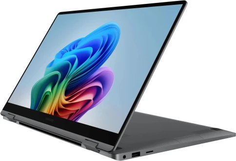 Ноутбук Samsung Galaxy Book 5 360 NP750 Core Ultra 7 256V 16Gb SSD512Gb Intel Arc 140V 15.6" AMOLED Touch FHD (1920x1080) Windows 11 Home grey WiFi BT Cam (NP750QHA-LG2IN) фото 3
