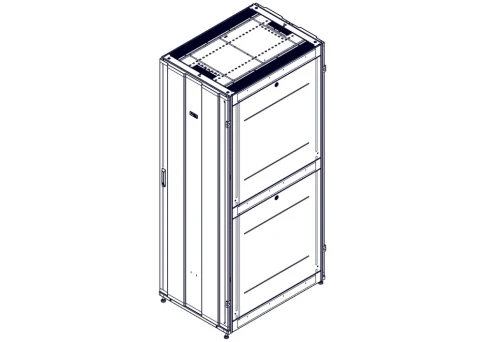 Шкаф Systeme Electric, серия Uniprom, 48U-750/1070, боковые панели 4шт, черный фото 9