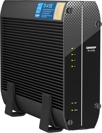 Сетевое хранилище без дисков/ SMB QNAP TS-410E-8G NAS fanless 4 2.5 SSD trays. Intel Celeron J6412 4-core 2.0-2.6 GHz, 8 GB RAM (max), 2x2.5 GbE, 4xUSB 3.2 Gen 2 (10Gbps),1xHDMI фото 6