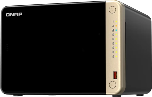 Сетевое хранилище без дисков/ SMB QNAP TS-664-8G NAS 6 HDD trays, 4-core Intel Celeron N5105/N5095 2.0-2.9 GHz, 8 GB RAM , 2x2.5 Gigabit Ethernet , 2xUSB 3.2 Gen 2 (10Gbps), 2xUSB 2.0 port, 1xHDMI, 2xM.2 PCIe Gen 3 x1 slots фото 3