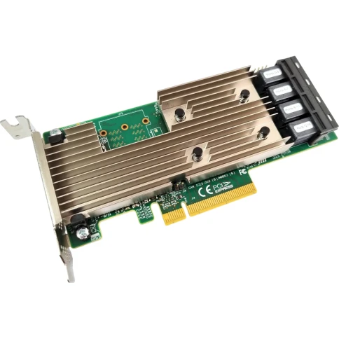 HBA адаптер Broadcom 9305-16i SGL PCIe 3.0 x8 LP, SAS/SATA 12G HBA, 16port (4*int SFF8643)/ LSI MegaRAID 9305-16i SGL PCIe 3.0 x8 LP, SAS/SATA 12G HBA, 16port (4*int SFF8643) фото 3