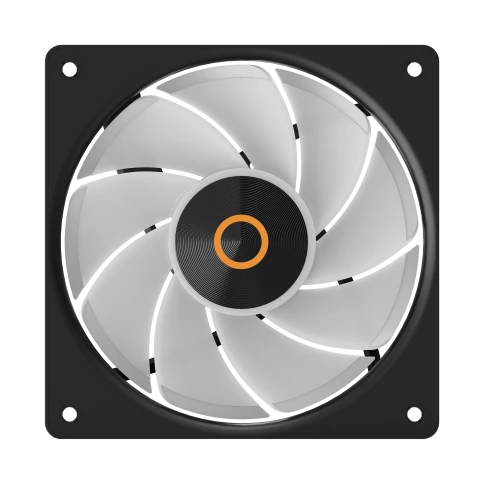 Кулер для корпуса/ Case Cooler Ocypus Gamma F12 Elite BK ARGB REVERSE BLADE (120x120x25mm, 4-pin PWM, ARGB, 56CFM, 26dBA, 1800RPM, Black) фото 6
