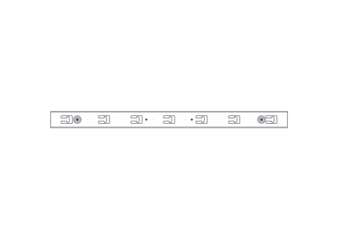 Вертикальный кабельный организатор Systeme Electric, серия Uniprom, 2x8 колец, цвет черный фото 9