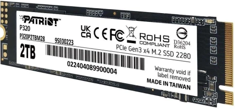 Твердотельный накопитель Patriot PCIe 3.0 x4 2TB P320P2TBM28 P320 M.2 2280 [P320P2TBM28] фото 4