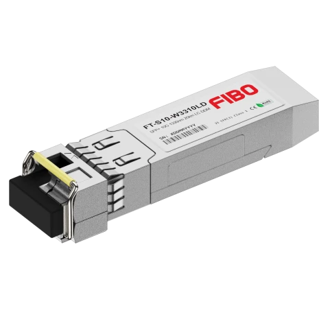 Трансивер/ FIBO FT-S10-W3310LD SFP+ модуль -WDM, 10G, 10 км, TX 1330 нм, RX 1270 нм, LC, DDM фото 1