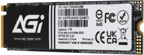 Твердотельный накопитель AGi PCIe 3.0 x4 1TB AGI1T0GIMAI298 AI298 M.2 2280 фото 4