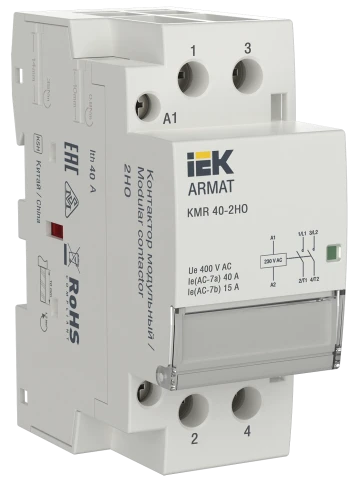 ARMAT Контактор модульный KMR 40А 230В AC 2НО IEK фото 1