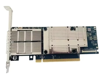 Сетевая карта Infiniband/ NVIDIA ConnectX-7 HHHL Adapter Card, 200GbE (default mode) / NDR200 IB, Dual-port QSFP112, PCIe 5.0 x16 with x16 PCIe extension option, Crypto D isabled, Secure Boot Enabled, Tall bracket фото 1
