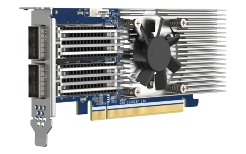 сетевая карта/ QNAP QXG-100G2SF-CX6 Dual Port 100 GbE SFP28 Network Card PCIe Gen4 x16 фото 8