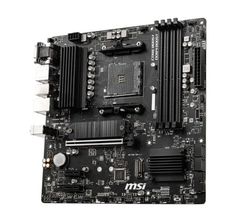 Материнская плата/ MB MSI AMD B550 sAM4, 4xDDR4(128GB), D-SUB/HDMI 2.1/DP, 1xPCIe 4.0x16, 2xPCIe 3.0, 1xLAN, 4xSATA 6Gb/s, 2xM.2, 4xUSB 3.2, 2xUSB 2.0, 1xPS/2, mATX фото 3