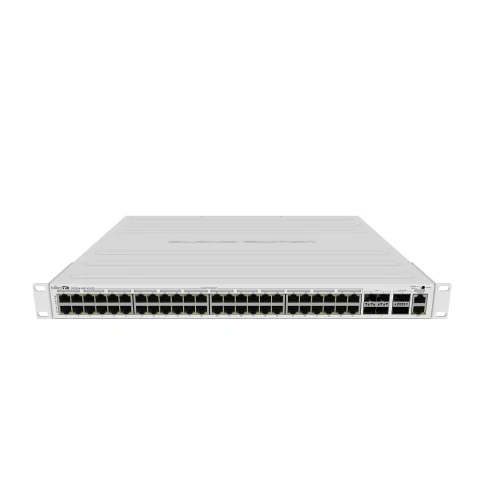 Коммутатор/ CRS354-48P-4S+2Q+RM Cloud Router Switch with 48 Gigabit ports PoE, 1x 10/100 Ethernet, 48x 10/100/1000 Ethernet, 4х SFP+ (10G), 2х QSFP+ (40G), 64 MB RAM, 750W PSU, RouterOS L5 фото 3