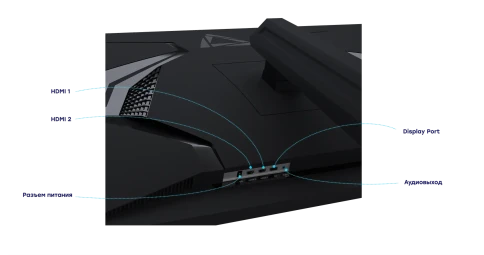 Монитор/ Монитор Сова 31,5"/QHD-75Hz/IPS/178/5ms/300 cdm2/2хHDMI+1хDP+AUDIO/Регулируемая по высоте подставка/1хHDMI cable/  SILVER, 1 год фото 4