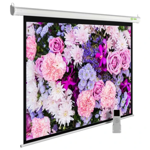 Экран Cactus 150x240см SIlverMotoExpert CS-PSSME-240X150-WT 16:10 настенно-потолочный рулонный белый (моторизованный привод) фото 1