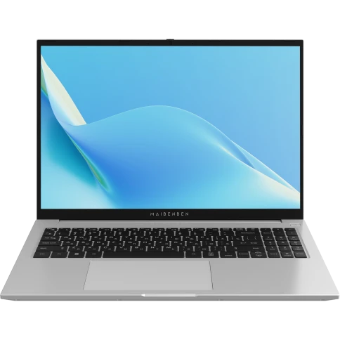 Maibenben M16B-R343UM 16"(1920x1200 IPS (60Hz))/AMD Ryzen 3 4300U(2.7Ghz)/8192Mb/512PCISSDGb/Int:AMD Radeon/Cam/BT/WiFi/55WHr/war 1y/1.89kg/Silver/Linux + Screen 60Hz, 1x8GB DDR4 ,2SODIMM фото 1