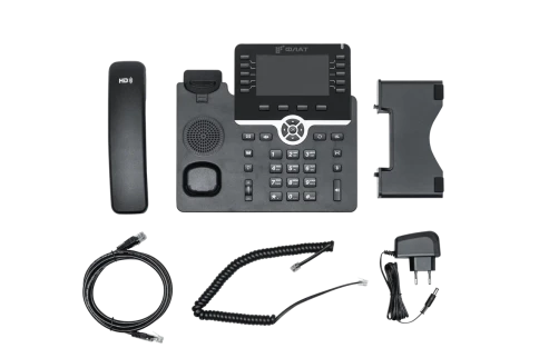 IP-телефон Flat-Phone B10: 20 SIP-аккаунтов, 2 порта 10/100/1000BASE-T (RJ-45), ЖК-дисплей, PoE, адаптер питания 220В, ТОРП фото 3