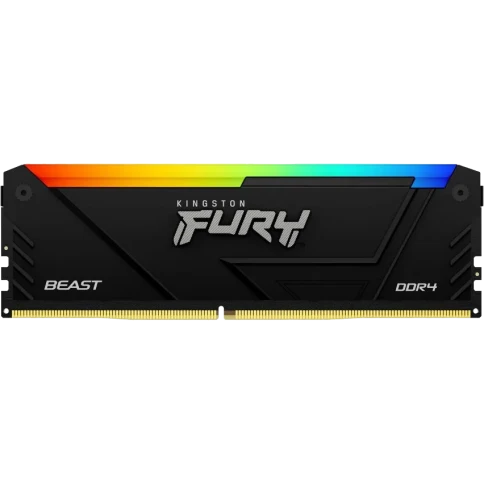Память оперативная/ Kingston 16GB 3200MT/s DDR4 CL16 DIMM 1Gx8 FURY Beast RGB фото 1