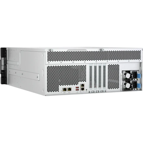 Сетевое хранилище без дисков/ ENTERPRISE QNAP QuTS hero network RAID drive, 24 3.5"/2.5" bays, 2 x 2.5 GbE BASE-T ports, 2 x 10 GbE BASE-T ports, rack-mounted, 2 x power supplies. AMD Ryzen 7 7000, up to 5.3 GHz, 32 GB DDR5. Rails are not includ фото 5