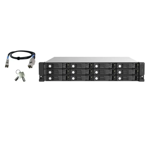 Полка расширения сетевого хранилища без дисков/ ENTERPRISE QNAP TL-R1220Sep-RP SAS expansion module, 12 bays 3.5 "/ 2.5" SAS / SATA 12/6 Gb / s rackmount, 2 power supplies. W/o RAIL-B02 фото 3
