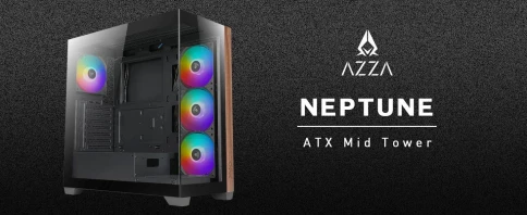 Корпус Azza Neptune черный ATX 5x120mm 2x140mm 2xUSB2.0 1xUSB3.0 audio bott PSU [NEPTUNE CSAZ-491] фото 8