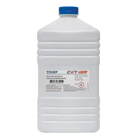 -/ Тонер NF7K TN-321K/322/711K/712K для KONICA MINOLTA Bizhub 224e/C224/284/364 (CET) Black, 500г/бут фото 1