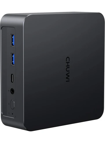 Компьютер/ Chuwi AuBox  Intel Core Ultra 7 256V(2.2Ghz)/16384Mb/1000PCISSDGb/Int:Intel Iris Xe Graphics/BT/WiFi/war 1y/0.865kg/Gray/Win11Pro + DDR5 (no Slots)/USB3.2*5/HDMI*2/DP*1/RJ45*1/WIFI6E,BT5.3/Tipe-C*2/bracket/Aluminum Alloy + Galvanize фото 10