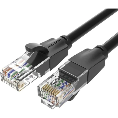 Патч-корд Vention прямой UTP cat.6, RJ45 - 15м. Черный фото 1