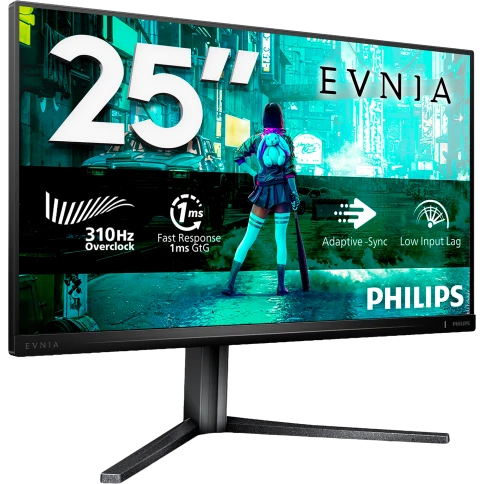 Монитор Philips 25M2N3200U 24,5 16:9 Fast IPS 1920x1200 300Hz (OC 310Hz) 1ms 400cd 2xHDMI 1xDP HAS 130mm Internal Dark Grey 100x100/ Philips 25M2N3200U 24,5 16:9 Fast IPS 1920x1200 300Hz (OC 310Hz) 1ms 400cd 2xHDMI 1xDP HAS 130mm Internal Dark Grey 100x10 фото 1