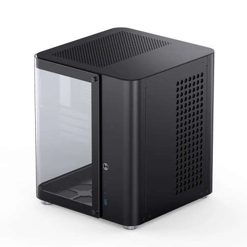 Корпус без блока питания/ Case JONSBO TK-1 Black 2.0, Mini-Tower, no fan, 1xUSB-A 3.2 + 1xUSB-C 3.2, mATX, mITX Black фото 4