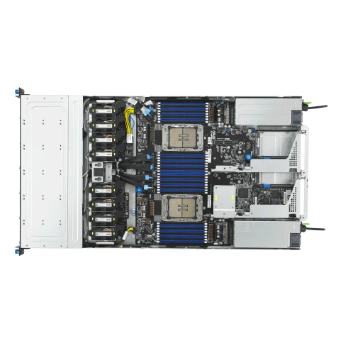 Серверная платформа/ ASUS RS700-E12-RS12U, 1U, 2 x Intel Xeon 6 LGA 4710, 32 x DDR5 6400, 12 x 2.5" hsb  NVMe/SATA*/SAS*, 2 x PCIE Gen5 x16, 2 x OCP3.0, 2 x M.2 Gen5 x2 (2280/2260)(VROC required for RAID), 1+1 2000W фото 9