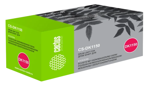 -/ Блок фотобарабана Cactus CS-DK1150 DK-1150 черный ч/б:100000стр. для Mita M2040dn/ M2135dn/M2540dn K фото 1