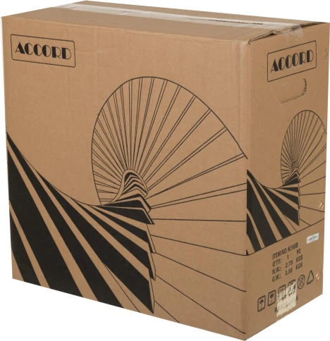 Корпус Accord K-16 черный ATX 6x120mm 2xUSB2.0 1xUSB3.0 audio [ACC-K-16] фото 9