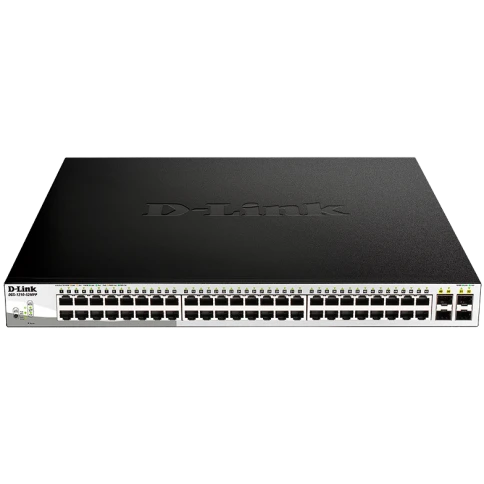 Коммутатор/ DGS-1210-52MPP Smart L2 Switch 48х1000Base-T PoE, 4х1000Base-X SFP, PoE Budget 740W, Compact CLI фото 1