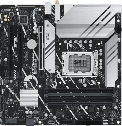 Материнская плата ASUS PRIME B760M-A WIFI Soc-1700 Intel B760 4xDDR5 mATX AC`97 8ch(7.1) 2.5Gg RAID+HDMI+DP [PRIME B760M-A WIFI] фото 1