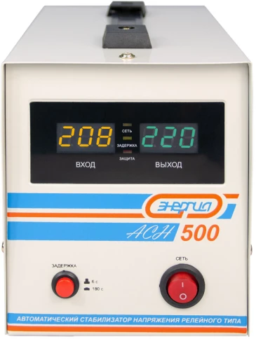 Стабилизатор  АСН-  500  ЭНЕРГИЯ с цифр. дисплеем/ Stabilizer ASN-500 ENERGY with numbers. display фото 2