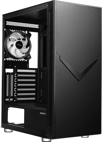 Корпус Accord 3501 черный ATX 8x120mm 5x140mm 2x200mm 2xUSB2.0 1xUSB3.0 audio bott PSU [ACC-3501] фото 6