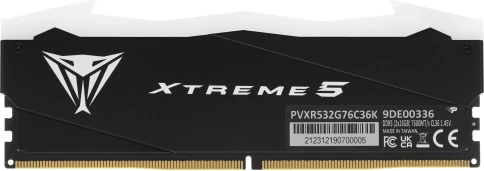 Оперативная память DDR5 2x16Gb 7600MHz Patriot PVXR532G76C36K Viper XTREME RGB RTL Gaming PC5-60800 CL36 DIMM 288-pin 1.45В с радиатором Ret [PVXR532G76C36K] фото 4