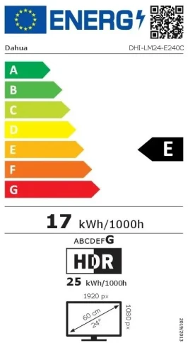 Монитор Dahua 23.8" DHI-LM24-E240C черный VA LED 1ms 16:9 HDMI матовая 4000:1 350cd 178гр/178гр 1920x1080 240Hz DP FHD 3.85кг фото 6