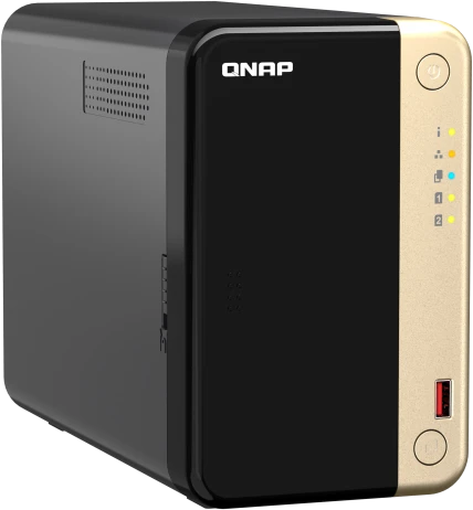 Сетевое хранилище без дисков/ SMB QNAP TS-264-8G NAS 2 HDD trays, 4-core Intel Celeron N5105/N5095 2.0-2.9 GHz, 8 GB DDR4 RAM , 2x2.5 Gigabit Ethernet , 2xUSB 3.2 Gen 2 (10Gbps), 2xUSB 2.0 port, 1xHDMI, 2xM.2 PCIe Gen 3 x1 slots фото 3
