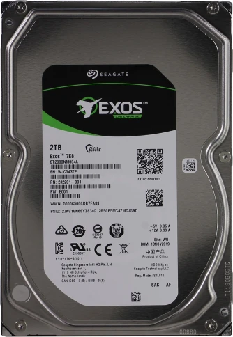 Жесткий диск/ RECERTIFIED HDD Seagate SAS 2Tb Exos 7200 12Gb/s 256Mb 5 фото 2