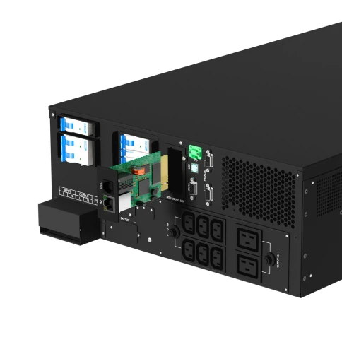 Источник бесперебойного питания/ ONTEK SM RT 6 (SB) PL, 6 кВА/6 кВт (PF=1) с внутренними аккумуляторными батареями, выходными клеммами и выходными розетками 6шт х С13, 2шт х С19, с выключателем сервисного байпаса и выходным выключателем, зарядное устройст фото 6