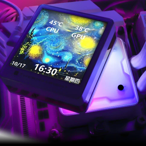 Водяное охлаждение для процессора/ Water Cooling System Thermalright Grand Vision 360 (360mm, LED, White, ARGB/ Fans: 3x120mm, 80.45CFM, 29.4dBA, 2150RPM/ Pump height 72.5mm, 6400RPM, Rad thickness 27mm/ S: 1700, 1200, 1851, 115X, 2011, 2066, AM5, AM4) фото 6
