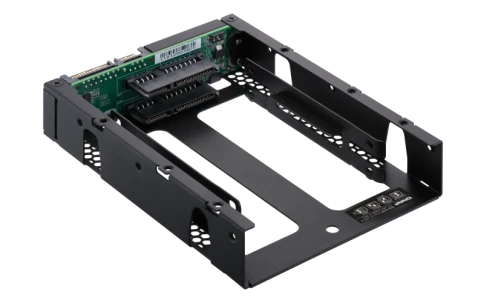 Адаптер/ QNAP QDA-A2AR HDD/SSD drives adapter  2 x SATA 2.5" HDD/SSD -> 1 x  SATA 3.5 " TRAY , Transfer rate 6 Gb/s. Supports RAID 0, 1, JBOD. w/o HDD фото 8